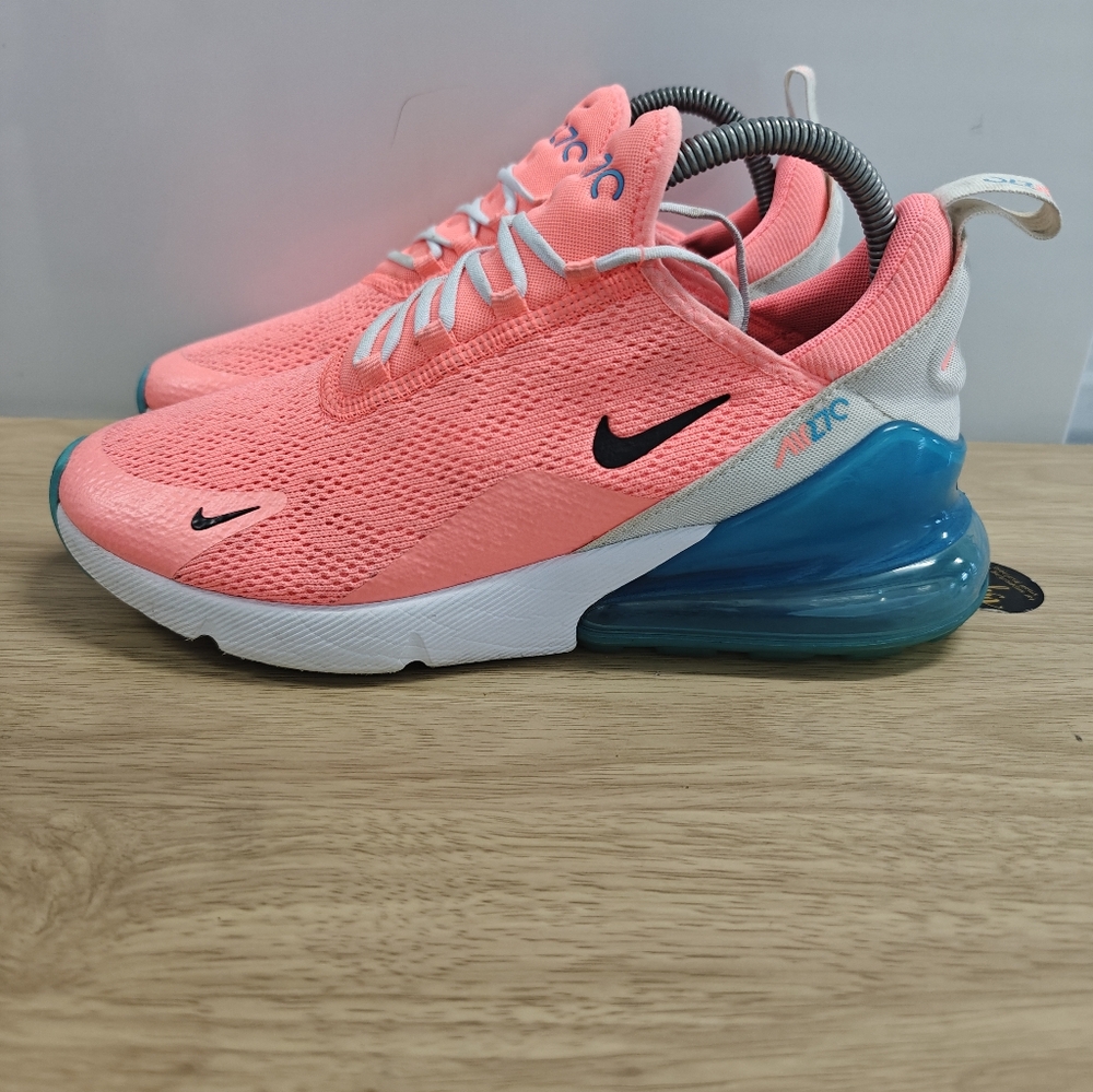 Nike Air Max 270 Running Shoes Sneaker Lava Glow Pink Women's Size